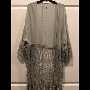 Seafoam colored kimono